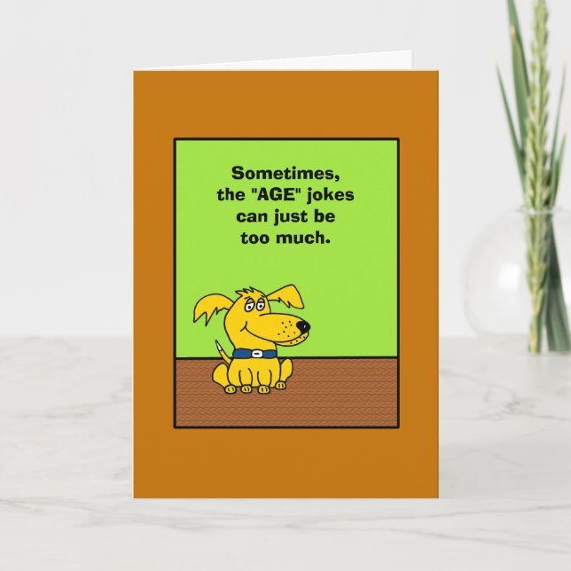 Carte d'anniversaire amusante (Devant)