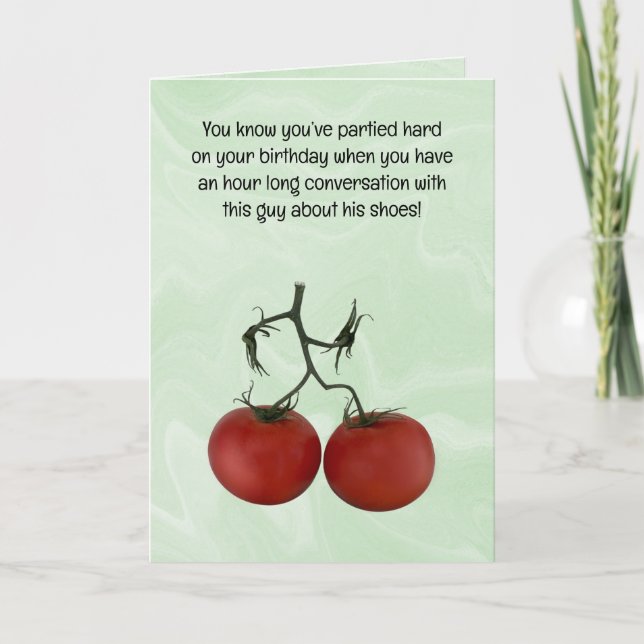 Carte d'anniversaire amusante (Devant)