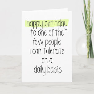 Carte d'anniversaire amusante