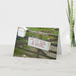 Carte d'anniversaire amusante