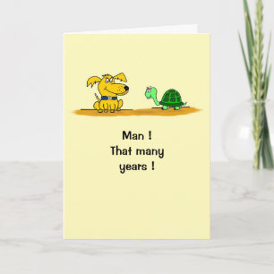 Carte d'anniversaire amusante