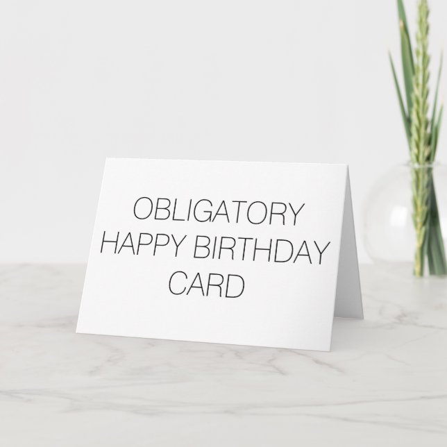 Carte d'anniversaire amusante (Devant)
