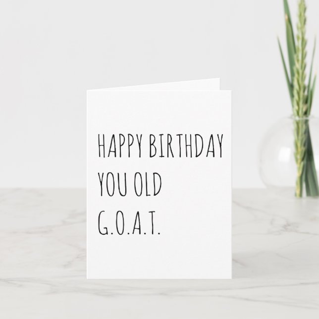 Carte d'anniversaire amusante (Devant)