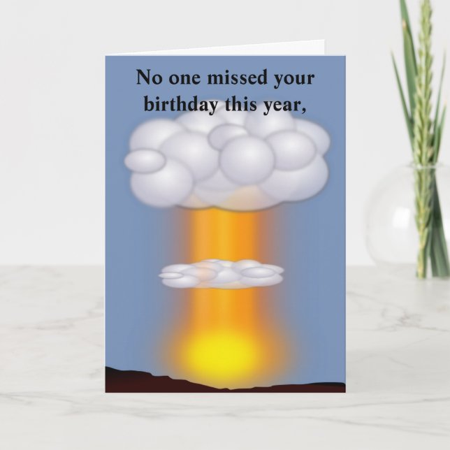 Carte d'anniversaire amusante (Devant)