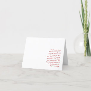 Carte d'anniversaire amusante