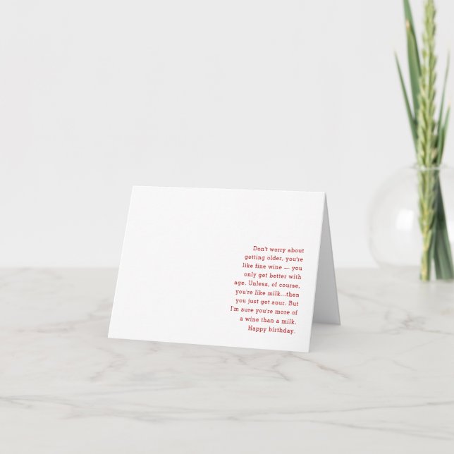 Carte d'anniversaire amusante (Devant)