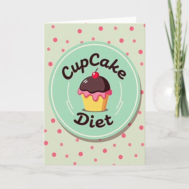 Carte d'anniversaire amusante à pois (Devant)