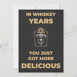 Carte d'anniversaire amusante - Amateur de Whiskey
