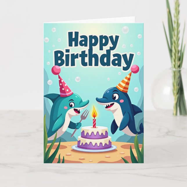 Carte d'anniversaire Amusante Bulles (Devant)