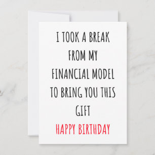 Carte d'anniversaire amusante des banquiers d'inve