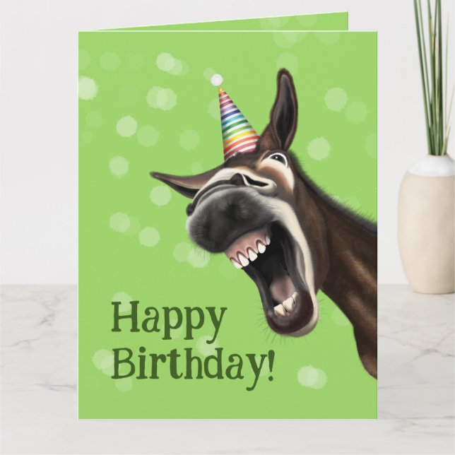 Carte d'anniversaire amusante, Digne criant (Devant)