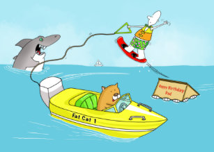 Cartes De Vœux Humour Bateau Zazzle Fr