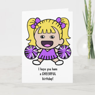 Carte d'anniversaire amusante pour les filles
