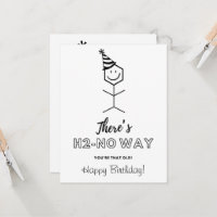 Carte d'anniversaire amusante pour un chimiste vie