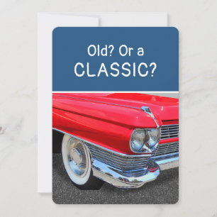 Carte d'anniversaire amusante pour une Cadillac 19