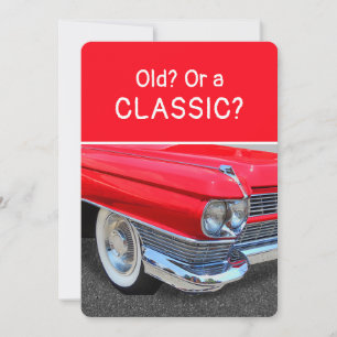 Carte d'anniversaire amusante pour une Cadillac 19