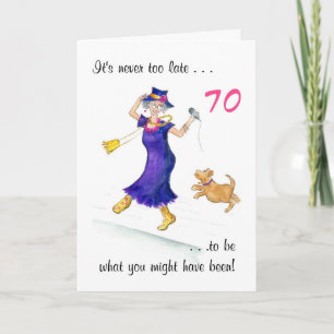 Carte d'anniversaire amusante pour une femme