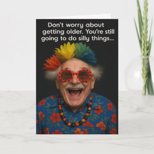 Carte d'anniversaire amusante Vieux âge