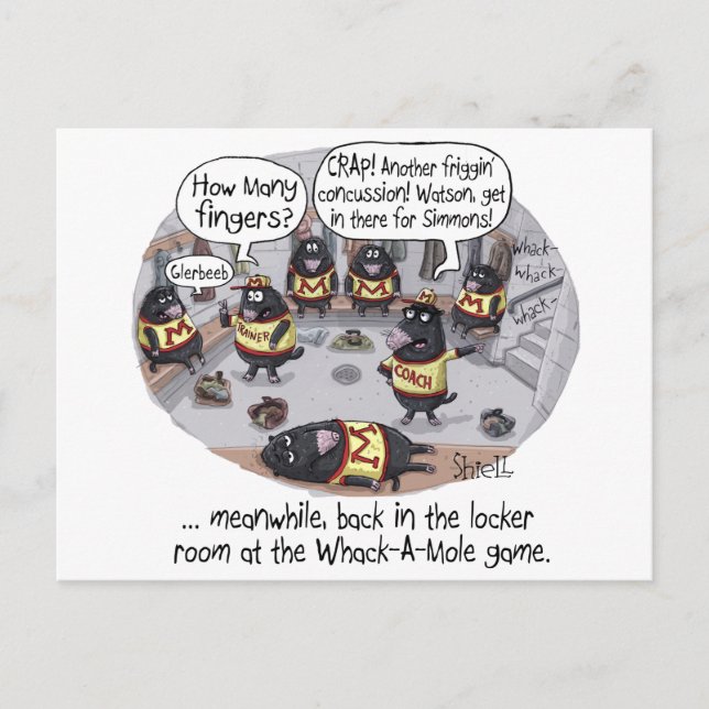 Carte d'anniversaire amusante - Whack-a-Mole (Devant)