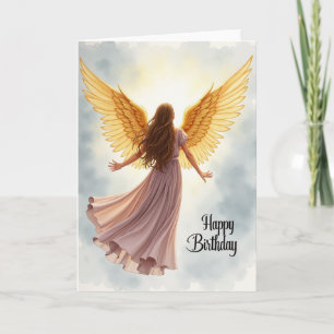 Carte d'anniversaire angélique joyeuse
