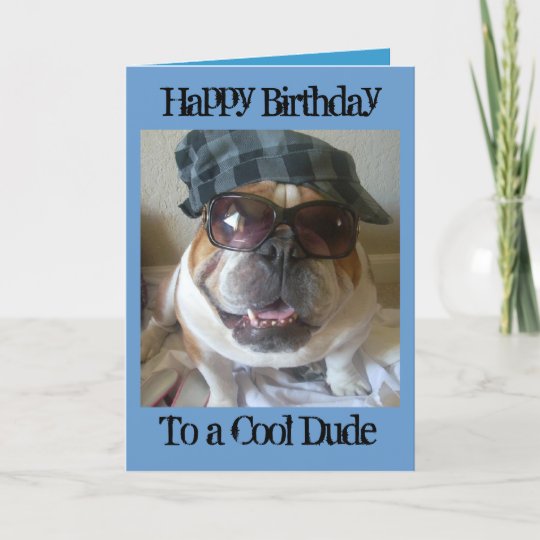 Carte D Anniversaire Anglaise De Bouledogue Type Zazzle Fr