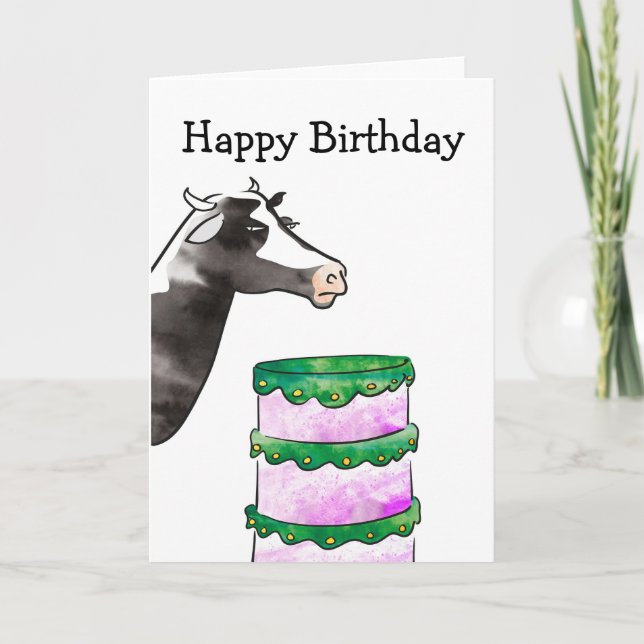 Carte d'anniversaire animale (Devant)