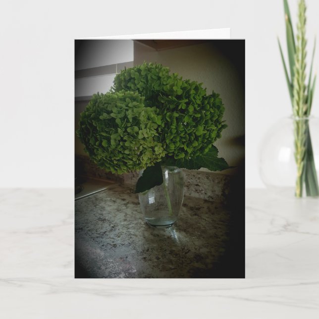 Carte d'anniversaire “Annabelle Hydrangea” (Devant)