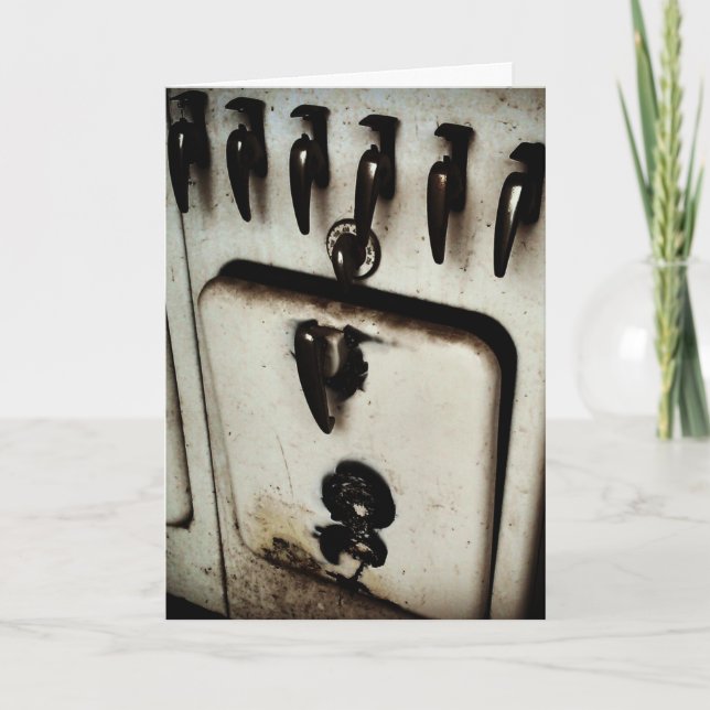 Carte d'anniversaire "Antique Kitchen Stove" (Devant)