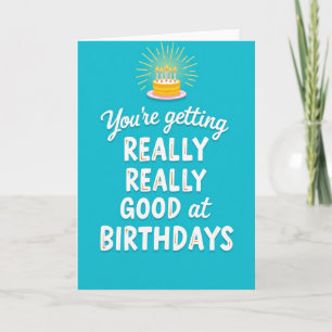 Carte d'anniversaire aquamarine