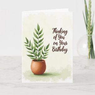 Carte d'anniversaire aquarelle élégante