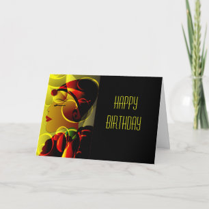 Carte d'anniversaire Art Déco