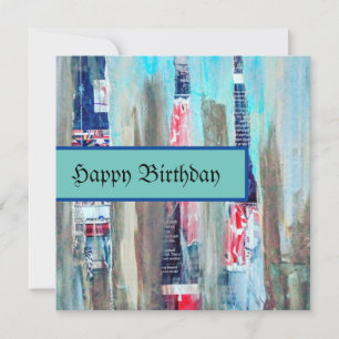 Carte d'anniversaire Art Happy