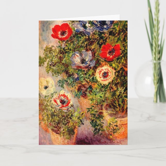 Carte d'anniversaire - art par Claude Monet (Devant)