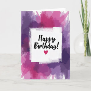 Carte d'anniversaire artisanale