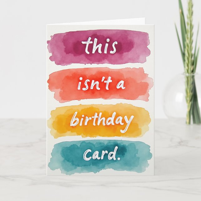 Carte d'anniversaire artisanale Swatch (Devant)