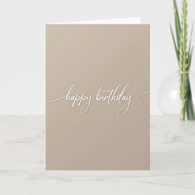 Carte d'anniversaire artistique fluide (Devant)