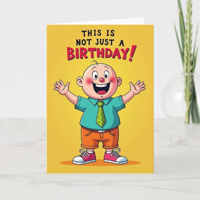 Carte d'anniversaire artistique joyeuse (Devant)