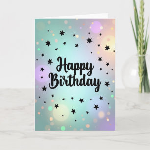 Carte d'anniversaire Astral Shapes douce