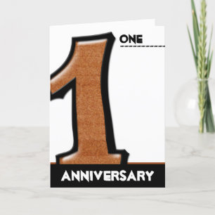 Carte d'anniversaire au chocolat Silly Number 1