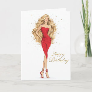 Carte d'anniversaire audacieuse et magnifique avec