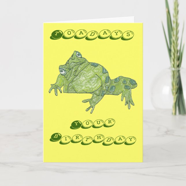 Carte d'anniversaire "Aujourd'hui" (Devant)