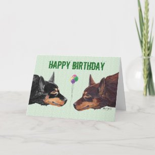 Carte d'anniversaire australienne Kelpie