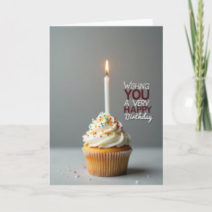Carte d'anniversaire aux doux éclaboussures