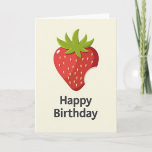 Carte d'anniversaire aux fruits sucrés