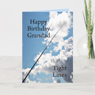Carte d'anniversaire aux lignes serrées pour grand