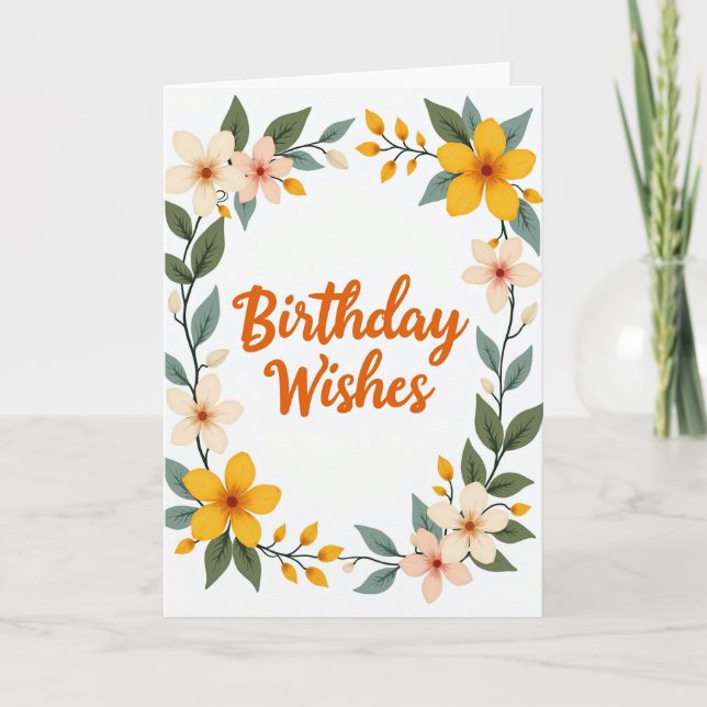 Carte d'anniversaire aux pastels joyeux (Devant)