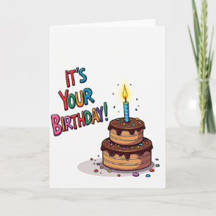 Carte d'anniversaire aux pépites de sucre