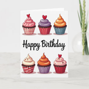 Carte d'anniversaire aux pépites givrés