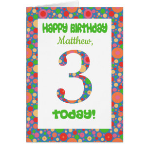 Carte d'anniversaire avant 3e personnalisation Bri