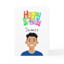Carte d'anniversaire Avatar personnalisée